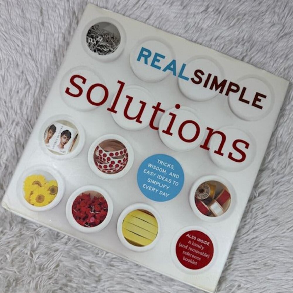 Vintage Real Simple Solutions Book + Removable Reference 'Crib Sheets' Booklet
